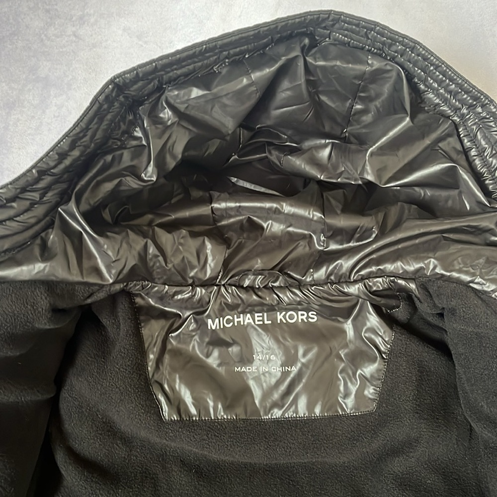 MICHAEL KORS Jacket Size: 14/16 Color:Black & Green NWT - Picture 3 of 7